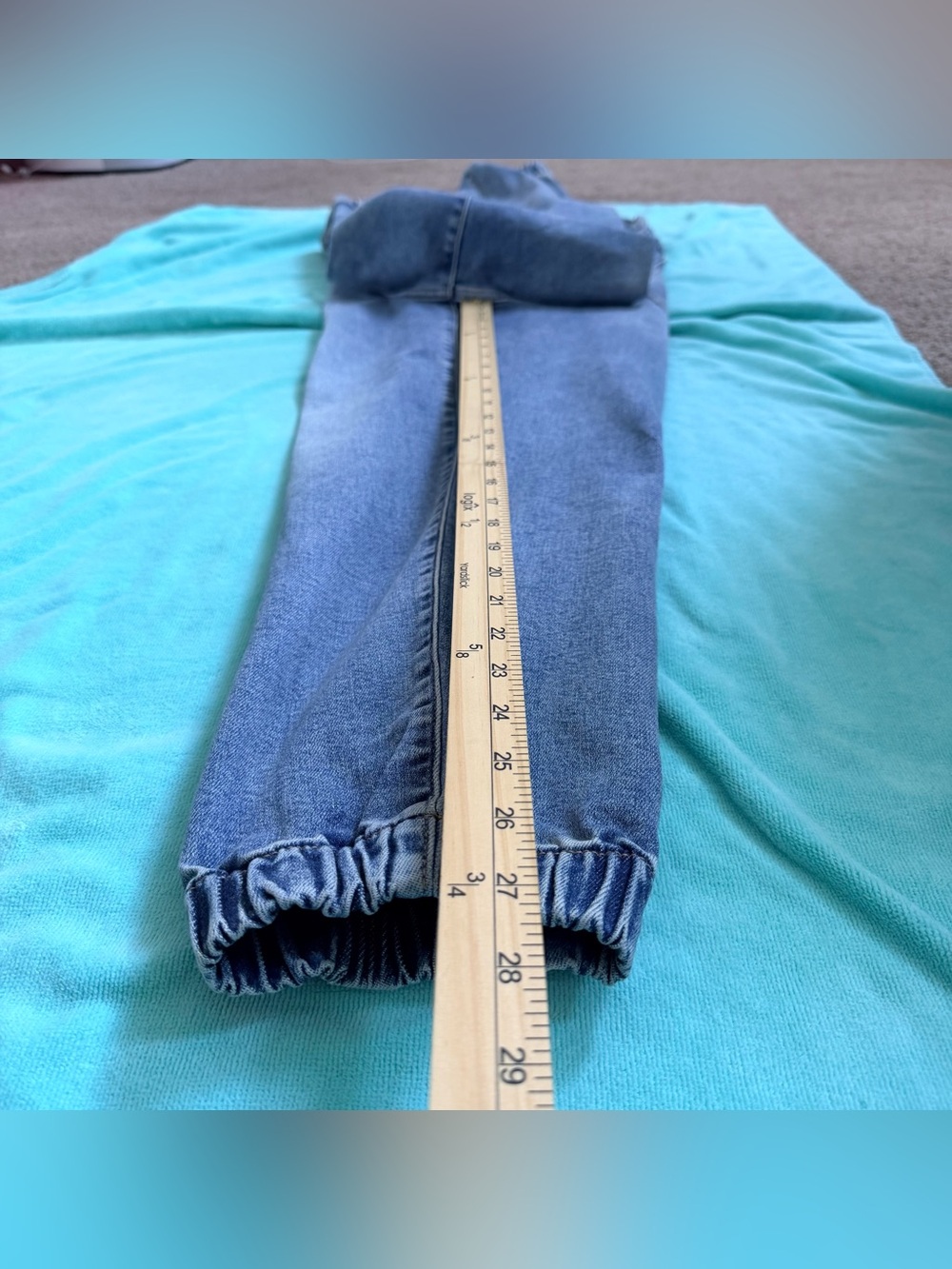 Daze The Champ High Rise Denim Jogger 30 Utility Relaxed Fit Casual Streetwear - Picture 7 of 10